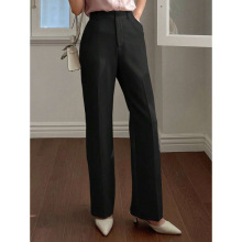 V 28618 British high waist straight cropped pants Ӣ�׸���ֱ