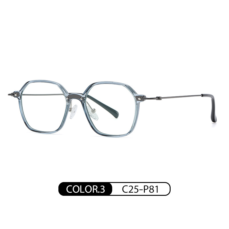Nueva luz anti-azul gafas de moda retro gafas marco femenino TJ859 ultra ligero TR90 puede ser equipado con gafas de miopía marco masculino