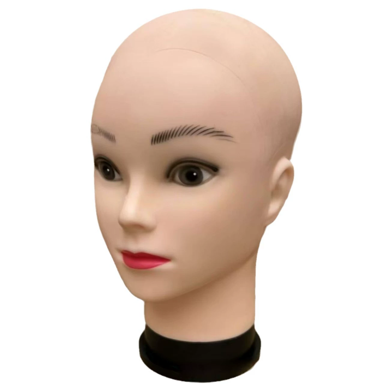 Mannequin head PVC, stand, wig, doll