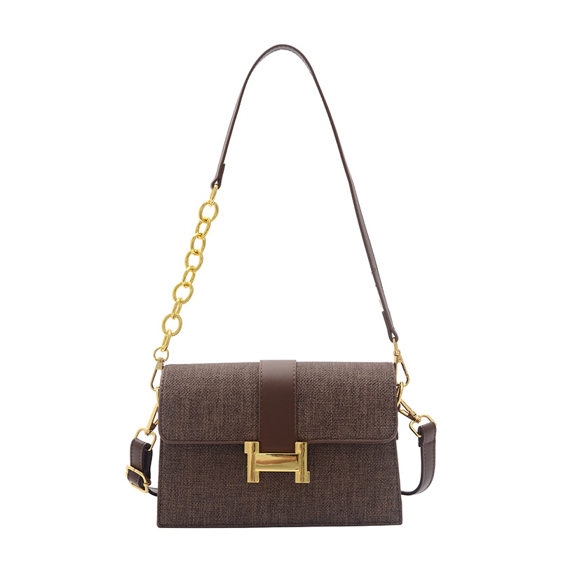 Transfronterizos nuevos bolsos de moda retro al por mayor, mujeres de textura superior, cadenas de calle, bolsos de hombro