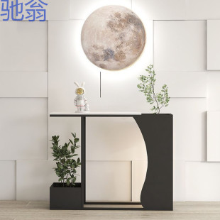 yp7 Modern Entrance Table Iron Light Luxury Extremely Narrow Entrance Hall Corridor Creative Marble Home High-end Flower Rack Entrance