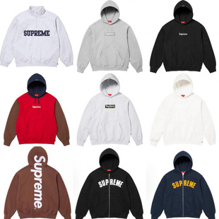 �߰汾supreme25SS ����HOODED SWEATSHIRT ��LOGO�ӽqñ���l��