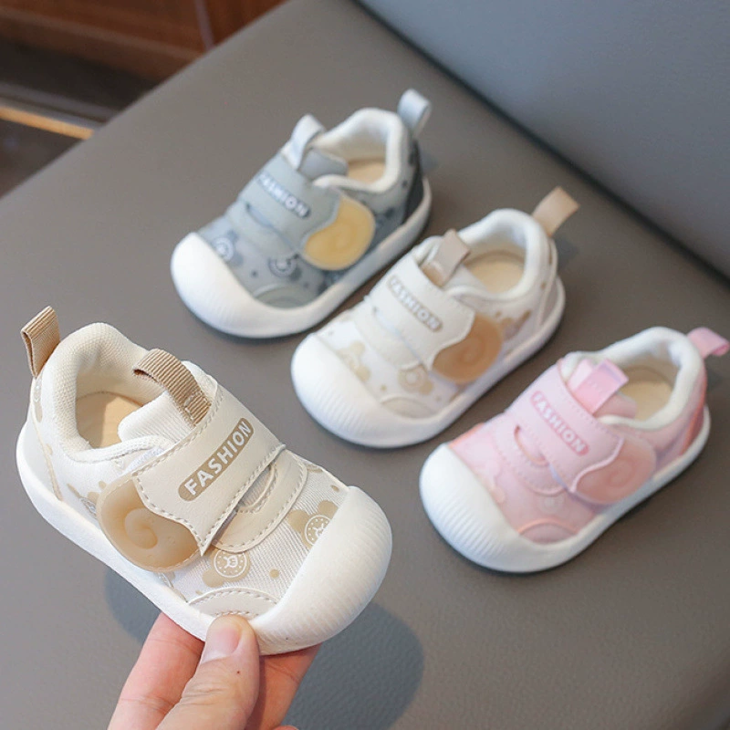Footwear for early age girl's, children's breathable shoes, 2 years, soft sole