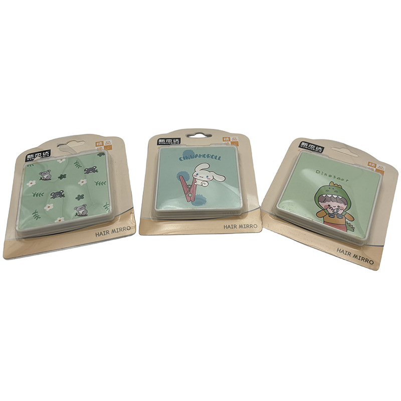 I1211 B- 02 espejo de maquillaje cuadrado espejo de belleza espejo de viaje espejo portátil espejo plegable Yiwu 2 yuanes tienda