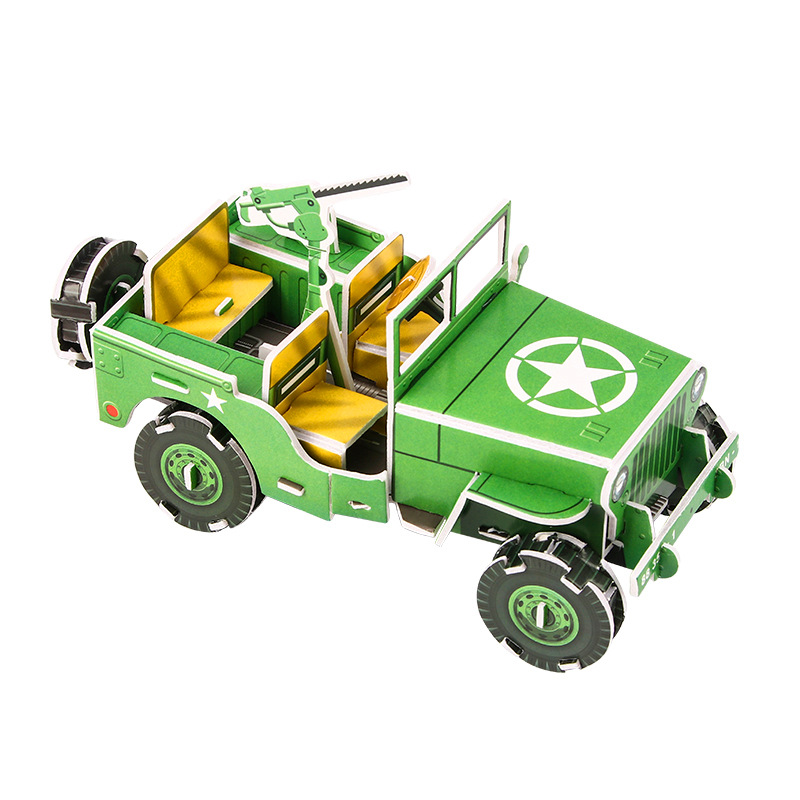 Puzzle 3D estereoscópico para niños juguetes aviones tanques hechos a mano puzzle ensamblaje modelo de papel interactivo regalos pequeños