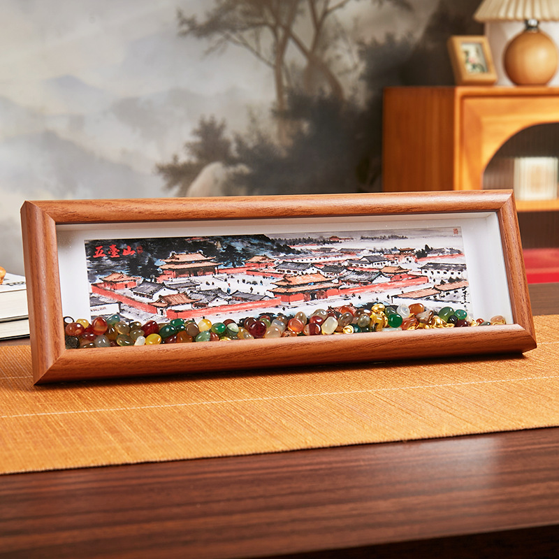 山西五台山城市地标礼品景区纪念品寺庙文创摆件相框客厅玄关招财|undefined