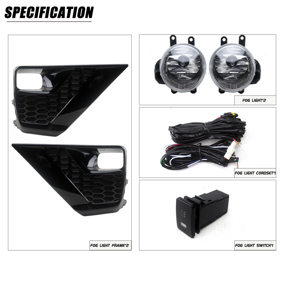 Aplicable a TOYOTA 21 / 22 nuevo conjunto de luces de niebla delanteras Prado /霸道, luces de conducción, luces de barra delantera