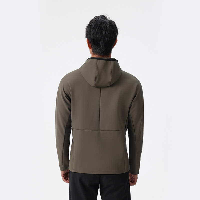 Dijia mismo estilo chaqueta de los hombres de otoño e invierno nuevo negocio moda ropa deportiva casual chaqueta con capucha delgada