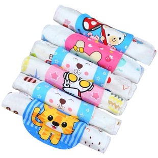 Four-layer Gauze Cotton Sweat-absorbent Towel Printed Baby Kindergarten Children's Pad Cotton Fluorescent-free Four-layer Gauze Sweat-absorbent Towel