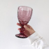 Ancient Red Wine Cup INS Wind Cup Glass glass European European retro green cold drink cup champagne cup