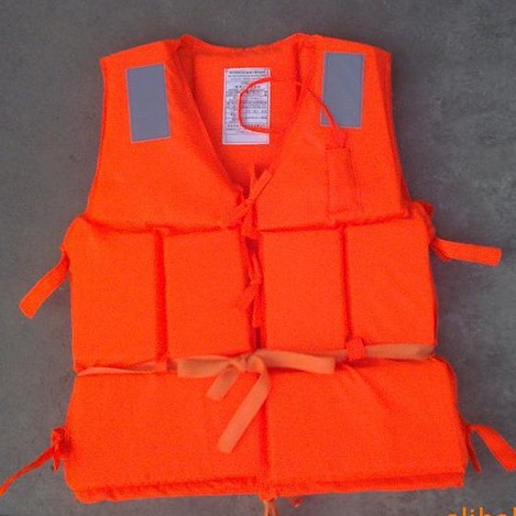 橘色牛津仿加厚成人防汛泡沫救生衣 批发船用工作钓鱼游泳救生衣