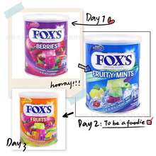 批发印尼糖果水果薄荷糖FOX'S水晶糖 180g 1*12瓶