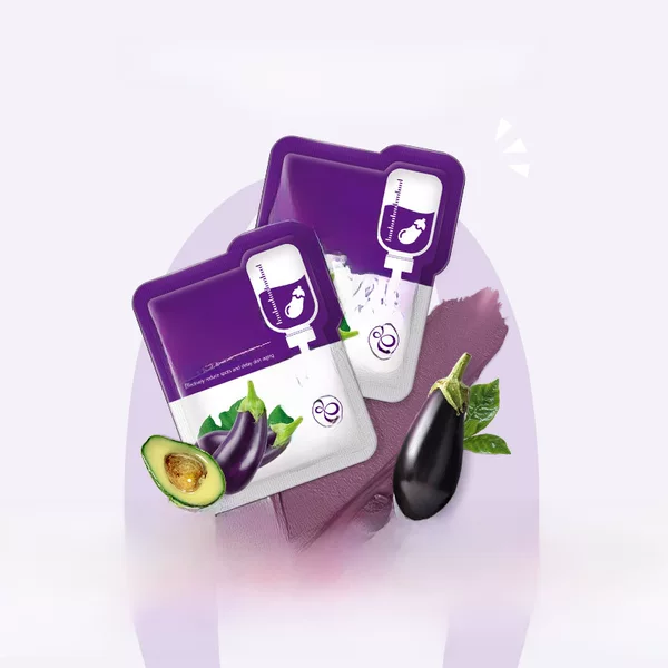 Laikou Eggplant Mud Mask Trial Pack Facial Cleansing Mud Mask Skin Care Smear Moisturizing Moisturizing