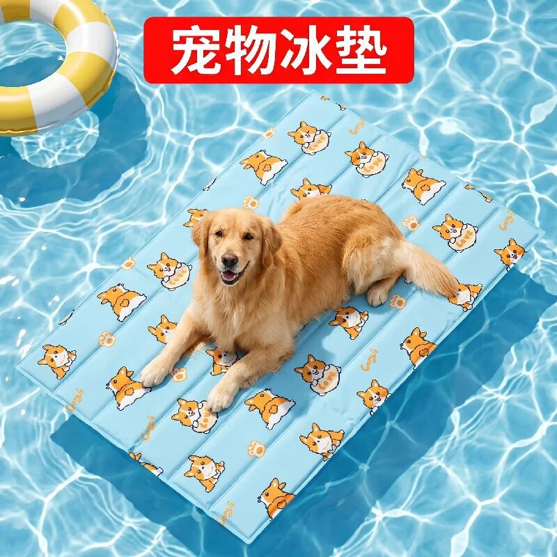 Summer Cartoon Pet Cooling Pad for Cats and Dogs, Cooling Gel Seat Cushion, Scratch-Resistant and Bite-Resistant, Cool Large Cooling Pad Wholesale