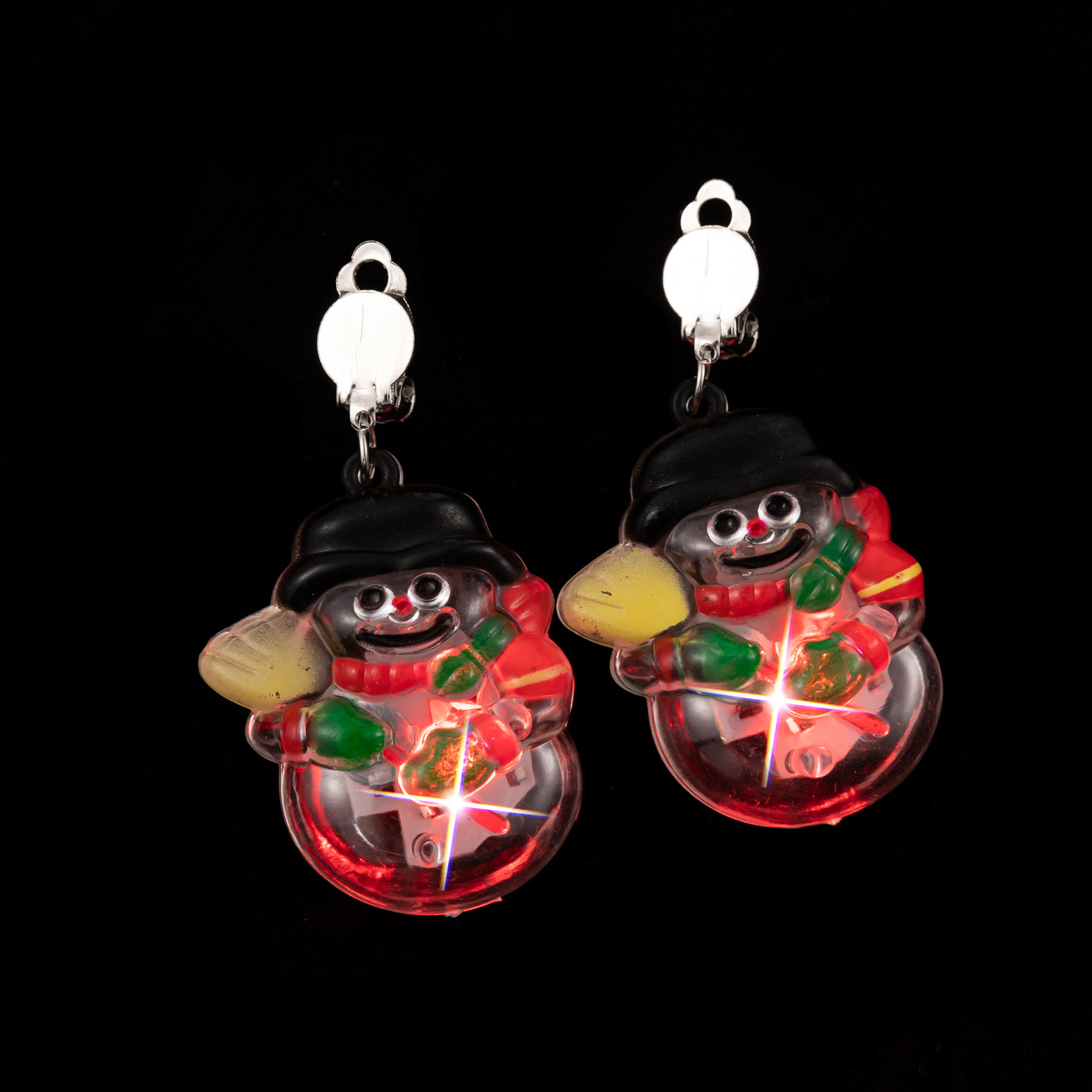 18g Weight Drop Earrings Classification 1 Pair Quantity Festival Occasion Plastic Material Christmas Festival Christmas Tree, Santa Claus Pattern Women'S Gender Fashion Style Fashion Christmas Tree Santa Claus Plastic Women's Drop Earrings 1 Pair 23