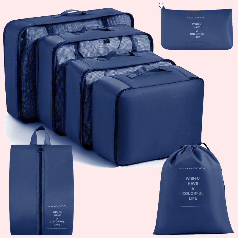 Engrosamiento de viaje multifuncional de siete piezas bolsa de almacenamiento de equipaje clasificación de ropa de organización bolsa de almacenamiento traje al por mayor