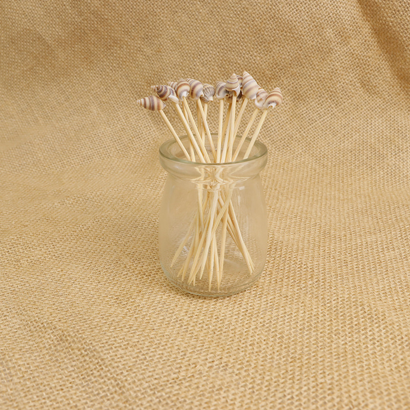 Desechable palo de bambú 12cm cóctel decorativo palo de postre