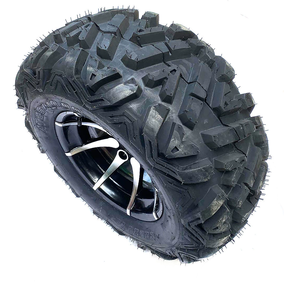 Четырехколесный карт Big Bull ATV 25X10- 12inch Шина с А-образным рисунком и алюминиевыми колесами