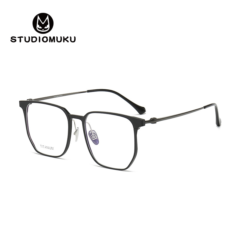 STUDIOMUKU gafas clásicas de negocios, marcos de gafas super grandes, marcos de gafas super guapo y super cool.