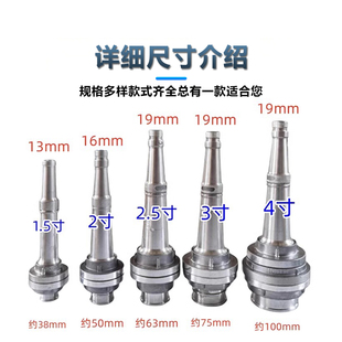 New national standard DN65 water gun water with connector head 1 inch 2 inch 2.5 inch 3 inch 4 inch DC fire water gun head