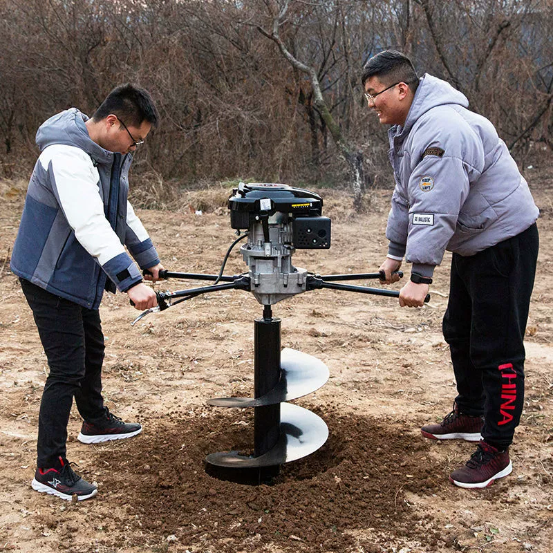 Высокопроизводительная сельскохозяйственная копательная машина, машина для бурения грунта, небольшая бензиновая машина для посадки деревьев в саду, машина для копания свай и электрических столбов