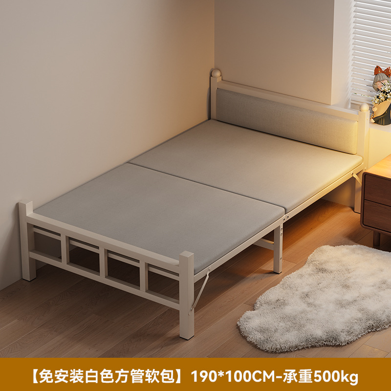 Sábanas plegables cama individual cama extra doméstica para adultos 1.2m simple alquiler dormitorio oficina de almuerzo cama de placa dura
