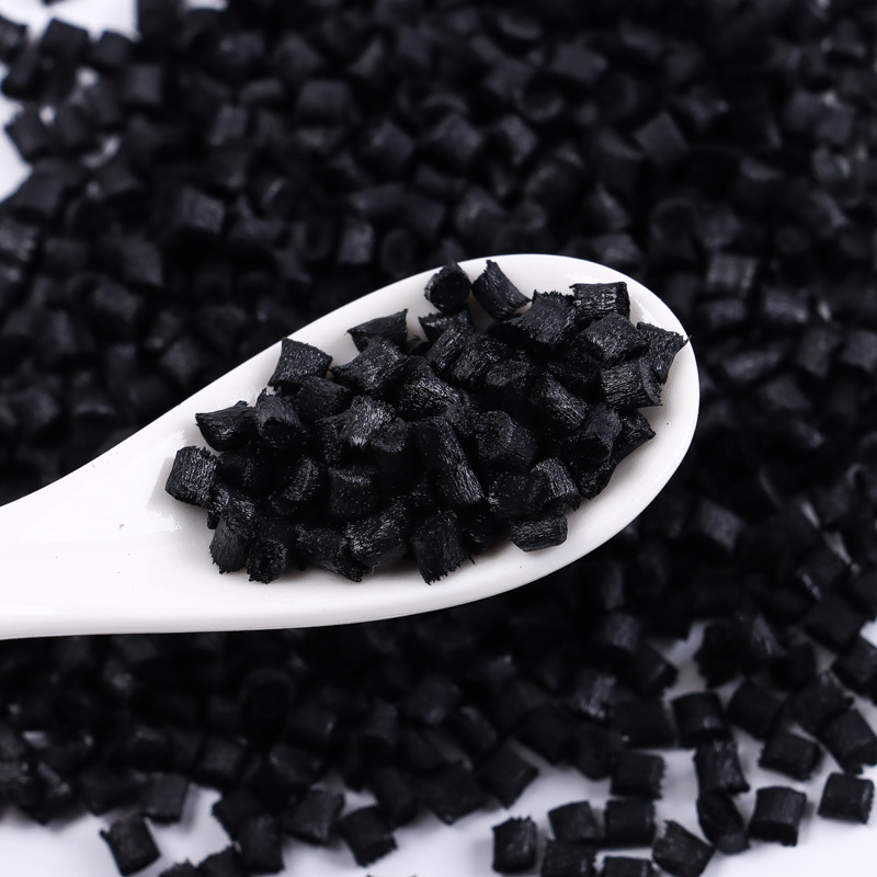 温州厂家PA6加纤30% 批发增强尼龙改性工程塑料黑色回料 表面处理