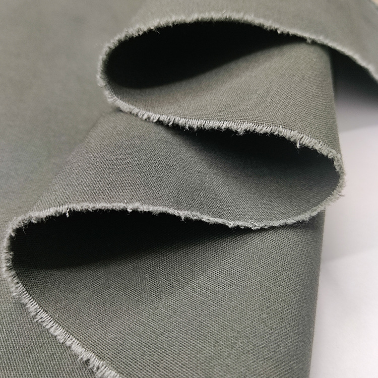 Fábrica al por mayor barata elástica trill tejido algodón spandex tela de prenda de mezcla