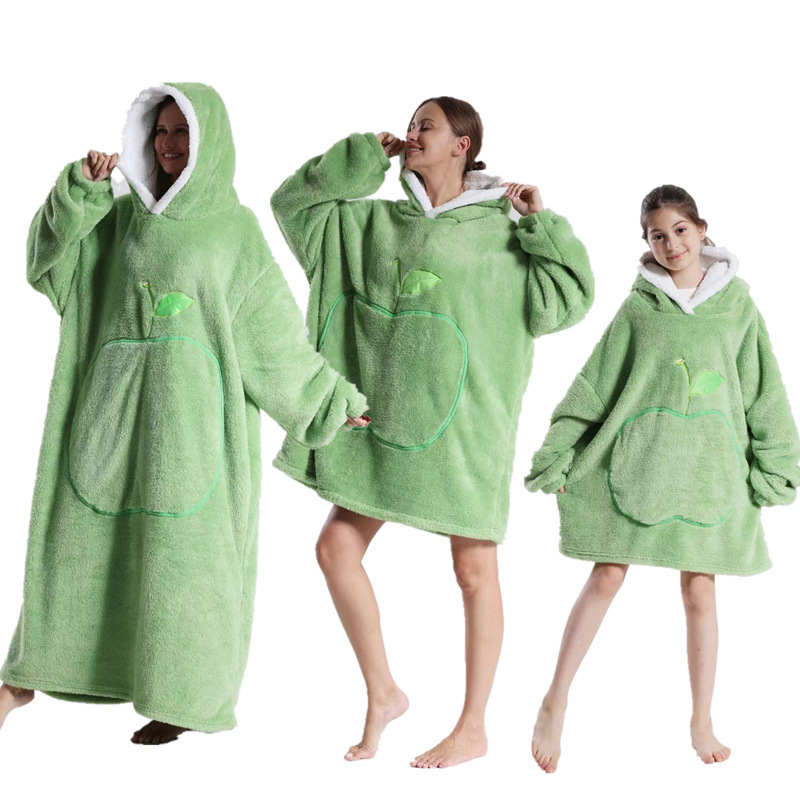 2024種類の住宅服アマゾンはよく売れています。怠け者のTV絨毯の両面舒綿絨毯の寝衣の女性秋冬を着ることができます。|undefined