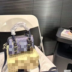 波斯顿女包时尚印字手提包高级感原创手工复古手提斜挎包外贸现货