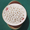 Factory wholesale highlight cream white half -hole ABS imitation pearl DIY jewelry accessories