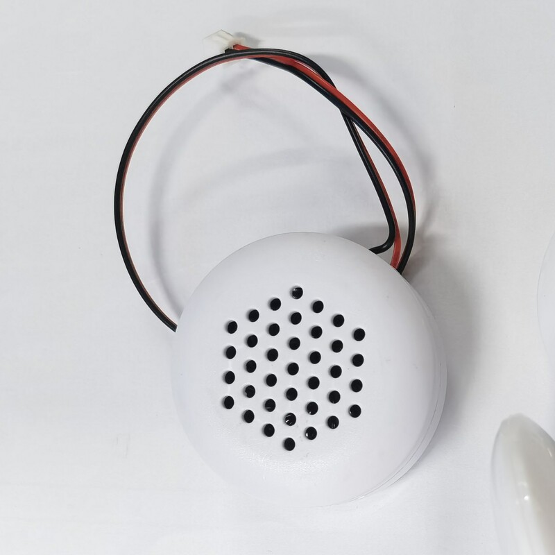 White Round Music Pillow Speaker 3.5 Stereo Head Music Pillow Dual Speaker One-To-Two Music Speaker