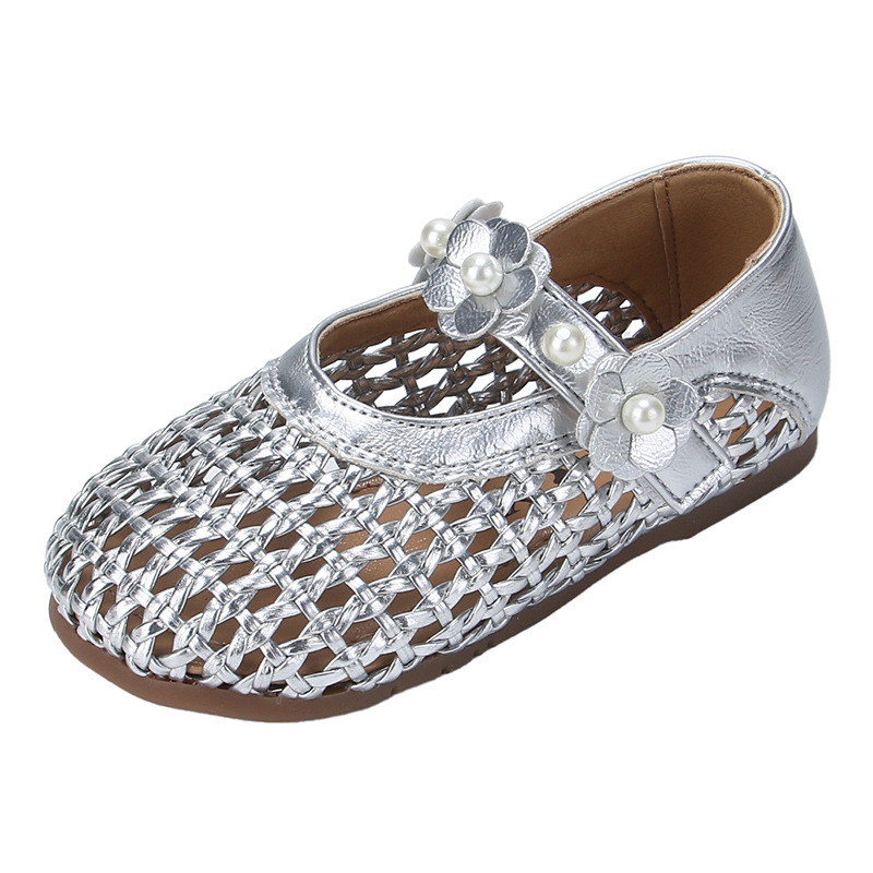 Zapatos romanos trenzados para niñas 2026 verano nuevo niño de moda universal hueco con suela suave zapatos de princesa zapatos image 6