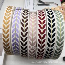 提花织带金银丝叶子 服装辅料装饰带花边滚边条花饰配饰裤边条