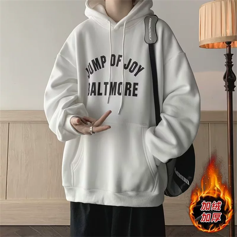 Ретро-осенний тёплый худи, куртка, 2023 год, американский стиль, oversize