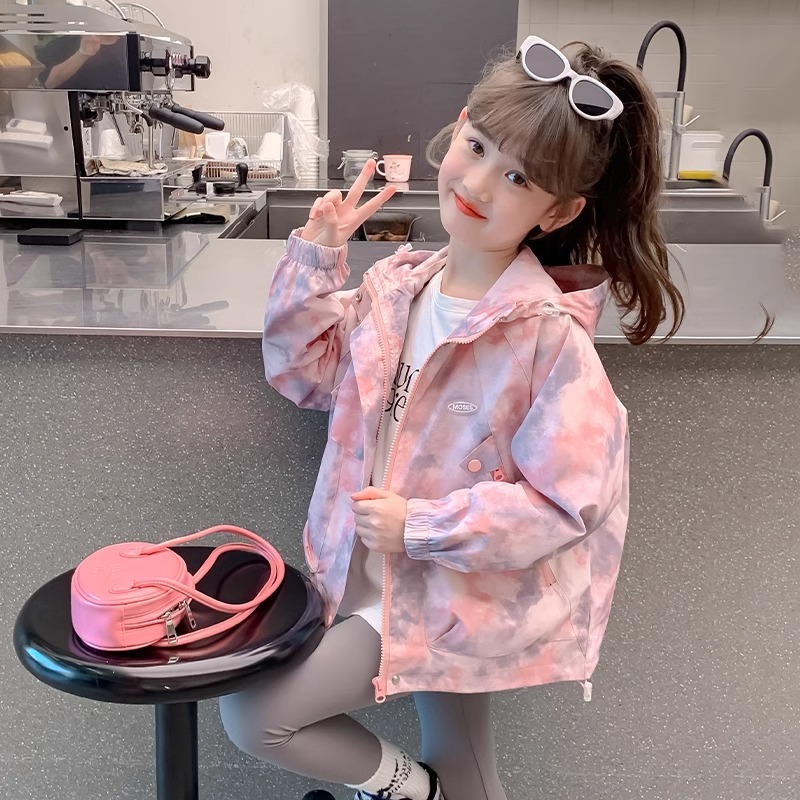 Girls' Windbreaker Jacket, Spring and Autumn 2025 New Style, Children's Fashionable Autumn Jacket, Girls' Autumn Windproof Top
