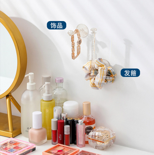 Household bright transparent combinable hook diamond viscose headband jewelry hanger patented manufacturer direct sales