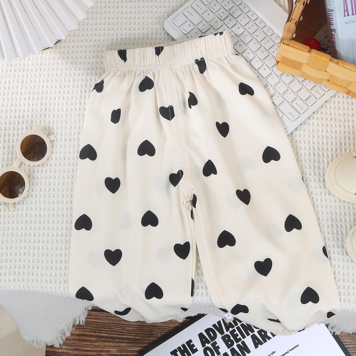 [Personalizado] Pantalones anti-mosquitos para niños, pantalones de verano de nueve puntos, pantalones de estilo coreano para niños y niñas, pantalones para niños de moda