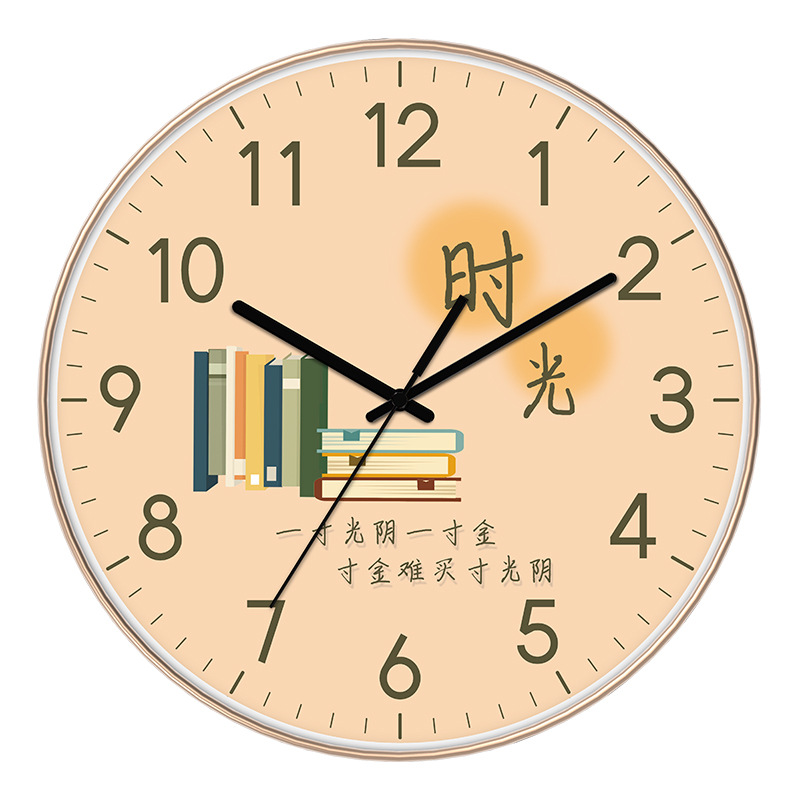Reloj de pared de aula Junior High School secundaria escuela inspiracional estudio estudiante Escuela Primaria Reloj de pared-montado mudo clase fábrica reloj al por mayor image 13