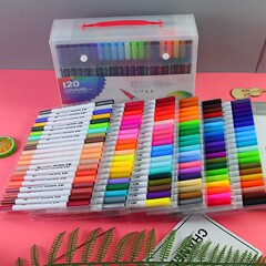 水彩ペン 12 色 24 色 36 色水溶性ソフトペン子供の落書き絵画アート双頭水彩ペンセット