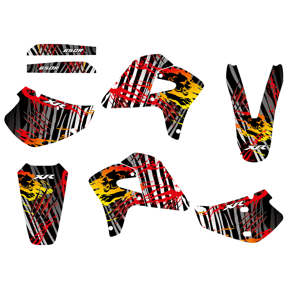 Pegatinas de motocicleta para Honda XR650R 2000 - 2009 SUV pegatinas impermeables