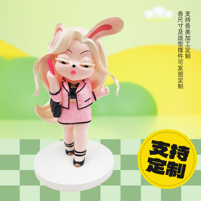 Cartoon doll, minifigure, resin decor, table toy, decorations 2