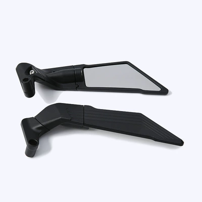 Cross-Border Applicable Honda Suzuki Yamaha Motorcycle Rearview Mirror Fixed Wing Invisible Wing Mirror Adjustable Reversing Mirror (Motorcycle rearview mirror) - fixed-wing-invisible-wing-mirror