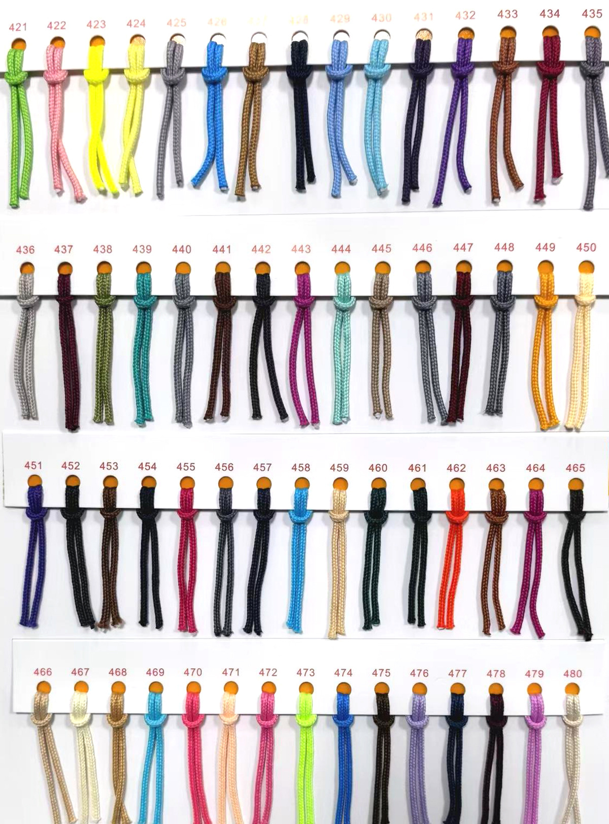 215 color de poliéster 2 / 2.5 / 3mm cuerdas de color redondas cuerdas de brazo cuerdas de correa cuerdas de cremallera de ropa