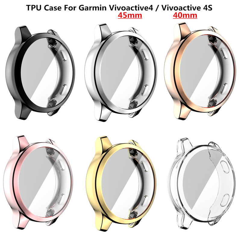 For Jiaming Vivoactive4/4S watch venu2/venu2s universal case electroplated all-inclusive TPU case