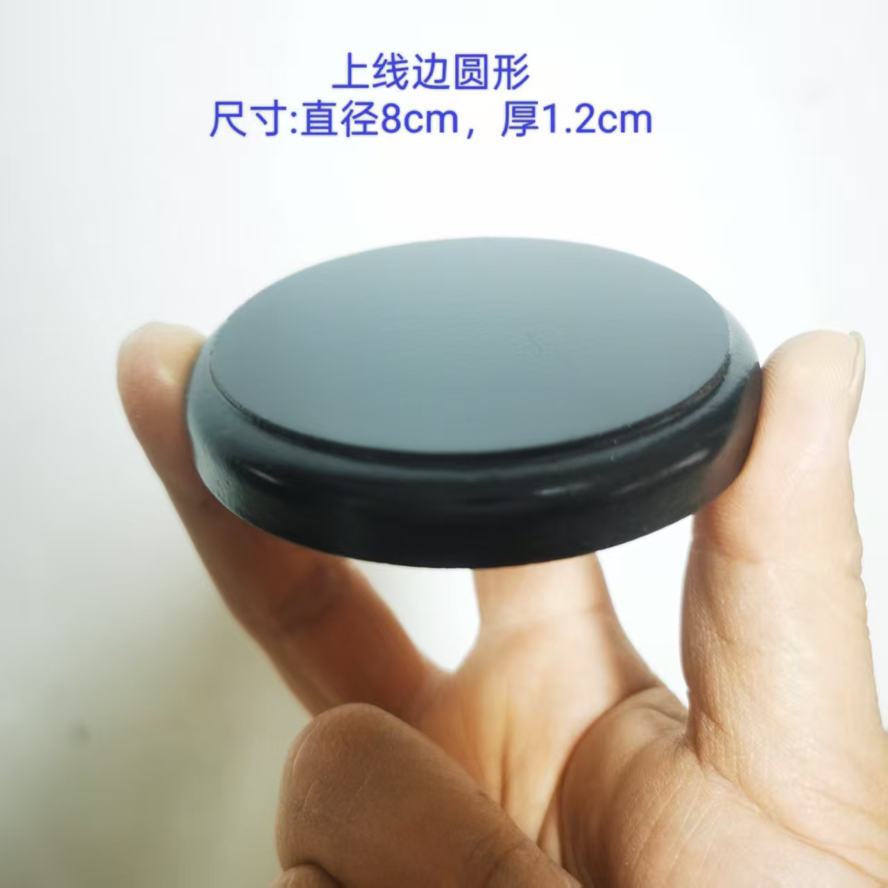 Multi-tamaño redondo base de madera artesanía decoración base hecha a mano muñeca de arcilla muñeca base de madera