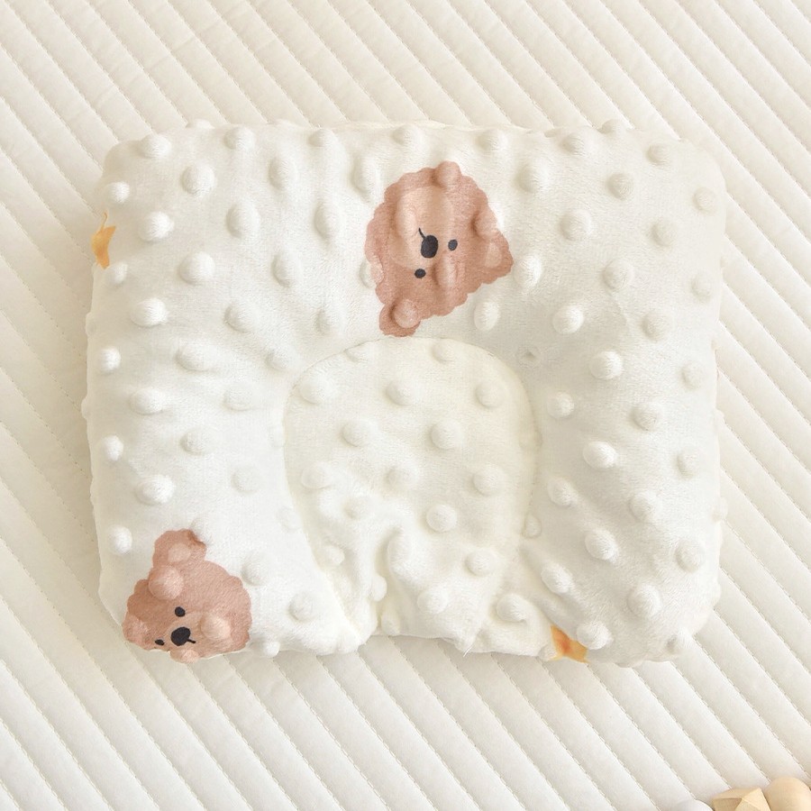 Almohada de formación recién nacido 0-6 meses bebé temprano Bao'an Fuing almohada Bebé y niños pequeños Beanie terciopelo anti-Desviación cabeza almohada