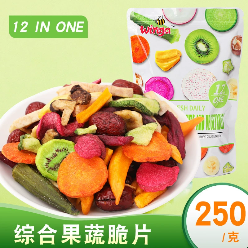 Фрукты и овощи сухие assorted фрукты и овощи хрустящие ломтики окры