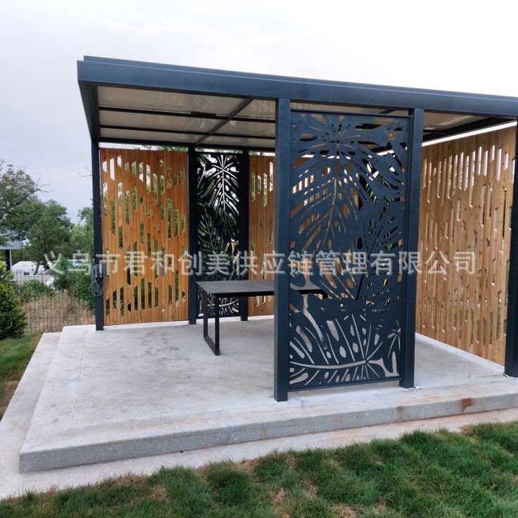 Outdoor Pavilion Landscape Pavilion Balcony Cutting Guardrail Courtyard Fence Cnc Laser Cutting Carved Board Screen Partition Outdoor Pavilion Landscape Pavilion Balcony Cutting Guardrail Courtyard Fence Cnc Laser Cutting Carved Board Screen Partition