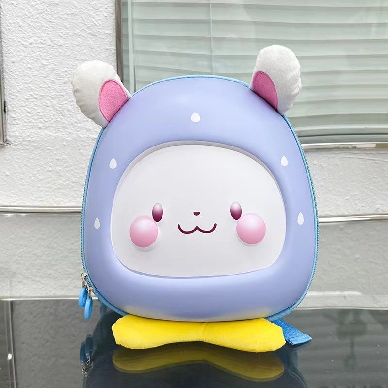 Nueva mochila escolar de jardín de infantes con carcasa dura, gran capacidad, protección de la columna vertebral, mochila infantil de dibujos animados, mochila de viaje informal para niños y niñas